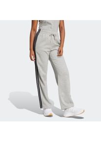 Damen Sporthose "W 3S FL OH PT", grau, sportlich, Gr. XL, adidas Sportswear, Obermaterial: 55% Baumwolle, 36% Polyester, 9% Viskose, Hosen