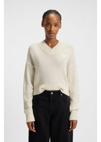 HUGO BLUE Damen Strickpullover "Scutie", bunt, casual, Gr. XS, Jacquardmuster, Strick, Obermaterial: 50% Schurwolle, 50% Polyamid, Pullover, Relaxed