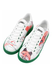 DOGO Damen Sneaker "Ace Low-Top Sneaker The Wise Owl Damen Sneaker, Ace Low-Top", Gr. 39, rosa, Lederimitat, casual, Schuhe, Vegan