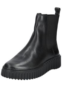 Clarks Damen Stiefelette "Clarks Stiefelette Leder/Textil", Gr. 40, schwarz, Leder, Textil, casual, Schuhe