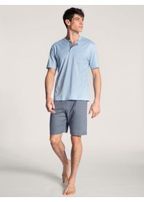 Calida Herren Shorty, Gr. XL, blau, Obermaterial: 100% Baumwolle, casual, Homewear-Sets