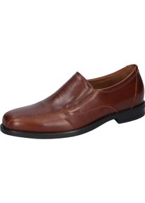 Waldläufer WALDLÄUFER Herren Slipper "Henry", Gr. 9, braun, Nappaleder, klassisch, Schuhe, Bequemschuh, Festtagsschuh mit seitlichen Stretcheinsätzen, G-Weite