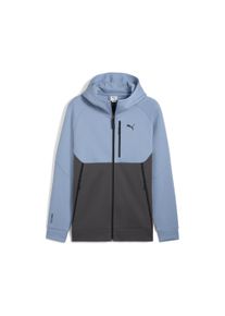 Puma Herren Sweatjacke "PumaTECH Hoodie mit durchgehendem Reißverschluss Herren"cool blau dusky gray, Gr. XXL, Obermaterial: 23% Polyester, 77%