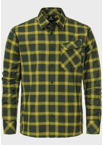 Schöffel SCHÖFFEL Herren Outdoorhemd "Hiking Shirt Style Poplar MNS"5455, gelb, sportlich, Gr. 50, Oberstoff: 60% Baumwolle, 40% Polyester, Hemden
