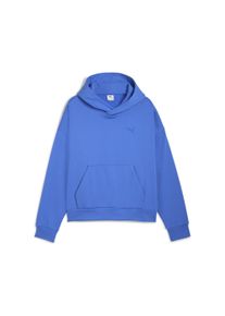 Puma Herren Hoodie "Wardrobe Essentials Boxy Fleece Hoodie Herren"mountain blau, Gr. XS, 66% Baumwolle, 34% Polyester, Sweatshirts