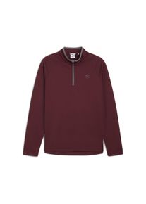 Puma Herren Trainingspullover "Waffle Fleecetop mit Reißverschluss bis zum Hals Herren"ruby shimmer rot, Gr. XXL, 100% Polyester, Pullover