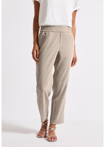Street One Damen Jogger Pantsmorning beige, casual, Gr. 42, unifarben, Stoff, 47% Viskose, 45% Polyester, 4% Elasthan, 4% Polyamid, Hosen, Middle