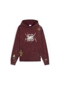 Puma Herren Hoodie "Points In The Paint Hoodie Herren"ruby shimmer rot, Gr. XS, Obermaterial: 66% Baumwolle, 34% Polyester; Kapuzenfutter: 100%