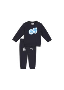 Puma Kinder Trainingsanzug "Olympique de Marseille FtblCulture Trainingsanzug Kinder"new navy weiß blau, Gr. 80, Obermaterial: 32% Polyester, 68%