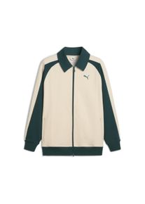 Puma Herren Sweatjacke "T7 Relaxed Wing Collar Trainingsjacke Erwachsene"alpine snow grün terrain weiß, Gr. S, Obermaterial: 12% Polyester, 88%