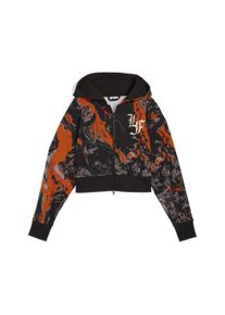 Puma Damen Hoodie "LAFRANCÉ HEEM Crop Kapuzenjacke Damen"orange glo aop, Gr. XXL, Obermaterial: 100% Baumwolle; Kapuzenfutter: 100% Baumwolle; Rippe: