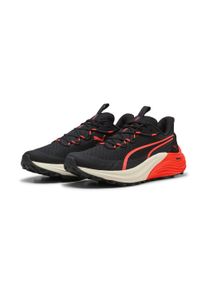 Puma Trainingsschuh "Electrify NITRO 4 Trail Laufschuhe Herren", Gr. 46schwarz glowing rot warm weiß, Obermaterial: Kuhleder, Textil, Gummi; Futter: