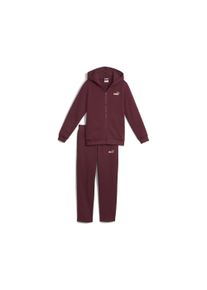 Puma Kinder Jogginganzug "Metallic Jogginganzug mit Kapuze Mädchen"ruby shimmer rot, Gr. 176, Obermaterial: 34% Polyester, 66% Baumwolle;