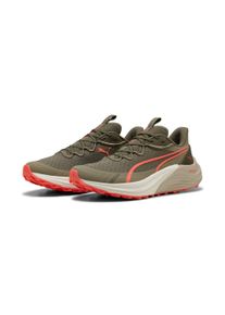 Puma Trainingsschuh "Electrify NITRO 4 Trail Laufschuhe Herren", Gr. 42loden grün desert dust glowing rot beige, Obermaterial: Kuhleder, Textil,
