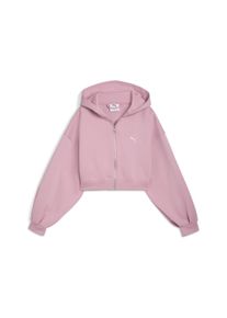 Puma Damen Hoodie "Wardrobe Essentials Sports Legacy Cropped Kapuzenjacke Damen"poised pink, Gr. M, 77% Baumwolle, 23% Polyester, Sweatshirts