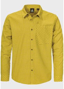 Schöffel SCHÖFFEL Herren Outdoorhemd "Hiking Shirt Style Boyoma MNS"5455, gelb, sportlich, Gr. 52, Oberstoff: 100% Baumwolle, Hemden
