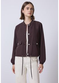 Damen Blousonfudge rot, casual, Gr. 36, STREET ONE STUDIO, unifarben, Web, Stoff, Obermaterial: 66% Baumwolle, 30% Polyester, 4% Elasthan; Futter: