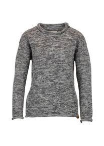 Albmerino Oversize Pulli Mouline Wolljacke Damen (Gr 36/38 |grau)