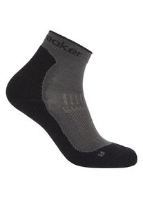 Icebreaker Merino Hike+ Light Mini Wandersocken Women (Gr L |grau/schwarz)