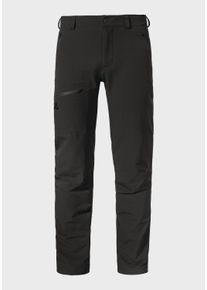 Schöffel SCHÖFFEL Herren Outdoorhose "Pants Folkstone Warm M", schwarz, sportlich, Gr. 50, Oberstoff: 56% Nylon, 34% Polyester, 10% Elasthan, Hosen
