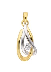 Adelia´s ADELIA ́S Damen Ketten-Anhänger "333 Gold Anhänger", mit Zirkonia, Gold, gold, Gold, Schmuckanhänger, mit Zirkonia Goldschmuck für Damen