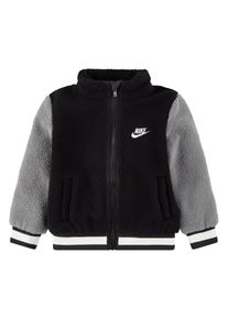 Nike Sportswear Kinder Fleecejacke, schwarz, sportlich, Gr. 104, colorblocking, Fleece, Obermaterial: 100% Polyester. Futter: 100% Polyester, Jacken,