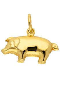 Adelia´s ADELIA ́S Damen Ketten-Anhänger "333 Gold Anhänger Schwein", Gold, gold, Gold, Schmuckanhänger, Goldschmuck für Damen