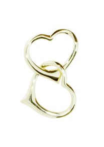OSTSEE-SCHMUCK Damen Ketten-Anhänger "OSTSEE-SCHMUCK Anhänger Herz Anhänger Herz", 28 x 16mm, Silber 925 (Sterlingsilber), 2.5 g, gelb, Silber 925