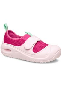 Crocs Kinder Badeschuh "Swiftwater Splash", Gr. 27, rosa, Croslite, Textil, casual, Schuhe, Wassersandale, Clog für den Strand mit Anziehlasche
