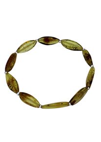 OSTSEE-SCHMUCK Damen Armband "OSTSEE-SCHMUCK Armband Tasja Armband Tasja", 19cm, Bernstein, grün, Bernstein, Armbänder