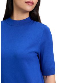 Betty Barclay Damen Kurzarmshirt "Betty Barclay Strickpullover kurzarm", blau, feminin, Gr. 48, Strick, Obermaterial: 80% Viskose, 20% Polyamid.,