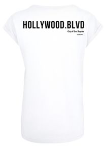 F4NT4STIC Damen T-Shirt "PLUS SIZE Hollywood boulevard", weiß, casual, Gr. L, Obermaterial: 100% Baumwolle, Shirts, Print
