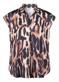 Betty Barclay Damen Satinbluse "Betty Barclay Satin-Bluse mit Kragen", blau, elegant, Gr. 44, Obermaterial: 100% Viskose., Blusen