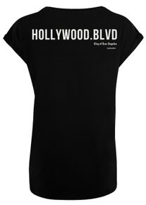 F4NT4STIC Damen T-Shirt "PLUS SIZE Hollywood boulevard", schwarz, casual, Gr. 5XL, Obermaterial: 100% Baumwolle, Shirts, Print