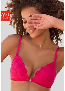 Vivance Damen Bralette-BH "Mirja", Gr. 85, pink, Spitze, Obermaterial: 60% Polyamid, 35% Polyester, 5% Elasthan, feminin, BHs, ohne Bügel, mit