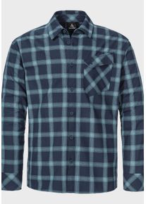 Schöffel SCHÖFFEL Herren Outdoorhemd "Hiking Shirt Style Poplar MNS", blau, sportlich, Gr. 48, Oberstoff: 60% Baumwolle, 40% Polyester, Hemden