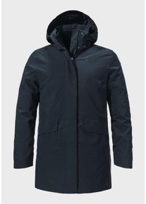 Schöffel SCHÖFFEL Damen Doppeljacke "Urban 3in1 Parka Style Borkol WMS", blau, modisch, Gr. 44, Aussenjacke Oberstoff: Aussenseite: 100% Polyester; (Membran: