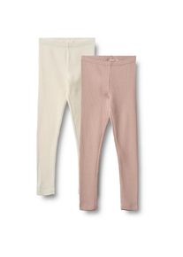 Wheat Mädchen Leggings "Wheat Leggings 2er Pack Doppelpack Jules", rosa, Gr. 104, 100% Bio-Baumwolle, Hosen