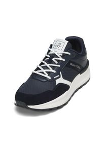 Marc O'Polo MARC O'POLO Herren Sneaker "aus Rindleder und Mesh", Gr. 42, blau, Obermaterial: 95% Leder (Rind), 5% Polyester, unifarben, Schuhe
