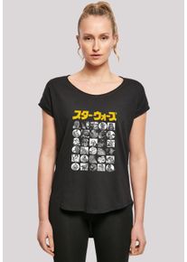 F4NT4STIC Damen T-Shirt "Star Wars Japanese Character Thumbnail", schwarz, casual, Gr. S, Obermaterial: 100% Baumwolle, Shirts, Damen,Premium