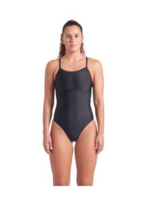 arena Damen Badeanzug "arena Feel Damen Solid Lightdrop Back Bustier Badeanzug", schwarz, Gr. 36, Obermaterial: 82% Polyester, 18% Elasthan,