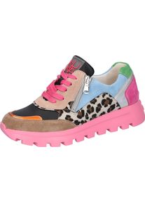 Waldläufer WALDLÄUFER Damen Keilsneaker "H-AJALA", Gr. 7, bunt, Veloursleder, Lackleder, Glattleder, Textil, Ziegenveloursleder, sportlich, Schuhe, in