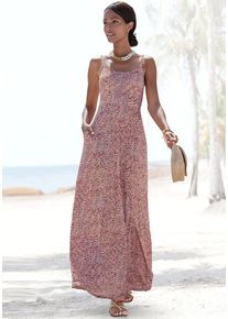 Vivance Maxikleid mehrfarbig Gr. 42 für Damen. Rundhals und Allover-Druck. Figurumspielend. Nachhaltig.