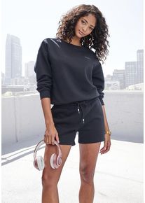 Buffalo Sweatshorts 'BuffaloTiger' schwarz Gr. 32/34 für Damen. Mit Logostickerei. Bequem. Nachhaltig.