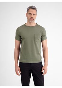 Lerros Herren T-Shirt "Lerros Strick-T-Shirt mit Brusttasche"nordic olive, Gr. XXXL, 100% Baumwolle, Shirts