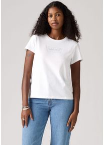 Levi's LEVI'S Damen Rundhalsshirt "THE PERFECT TEE"batwing iridescent r, klassisch, Gr. XS, Jersey, Obermaterial: 100% Baumwolle, Shirts, mit Logo im