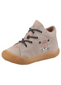 Kinder Lauflernschuh "Kally", Pepino BY RICOSTA, Gr. 23kiesfarben, Leder, animal-print, casual, Schuhe, Babyschuh, Pre Walker mit Stickerei,