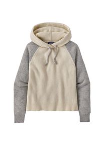 Woll- & Merinopullover Patagonia Rec. Wool-Blend Hooded Pullover Sweater Damen (Gr L |beige/grau)