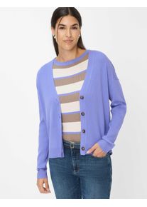 Brax Damen Strickjacke Style ANIQUE violet storm, lila, Gr. 36