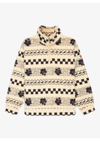 Roxy Kinder Strickfleece-Pullover "CALLING ALL MY GIRLS"parchment morning crush rg, sportlich, Gr. 14, Obermaterial: 100% Polyester, Pullover